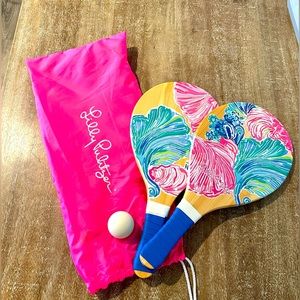 Lilly Pulitzer Beach Ball paddle set